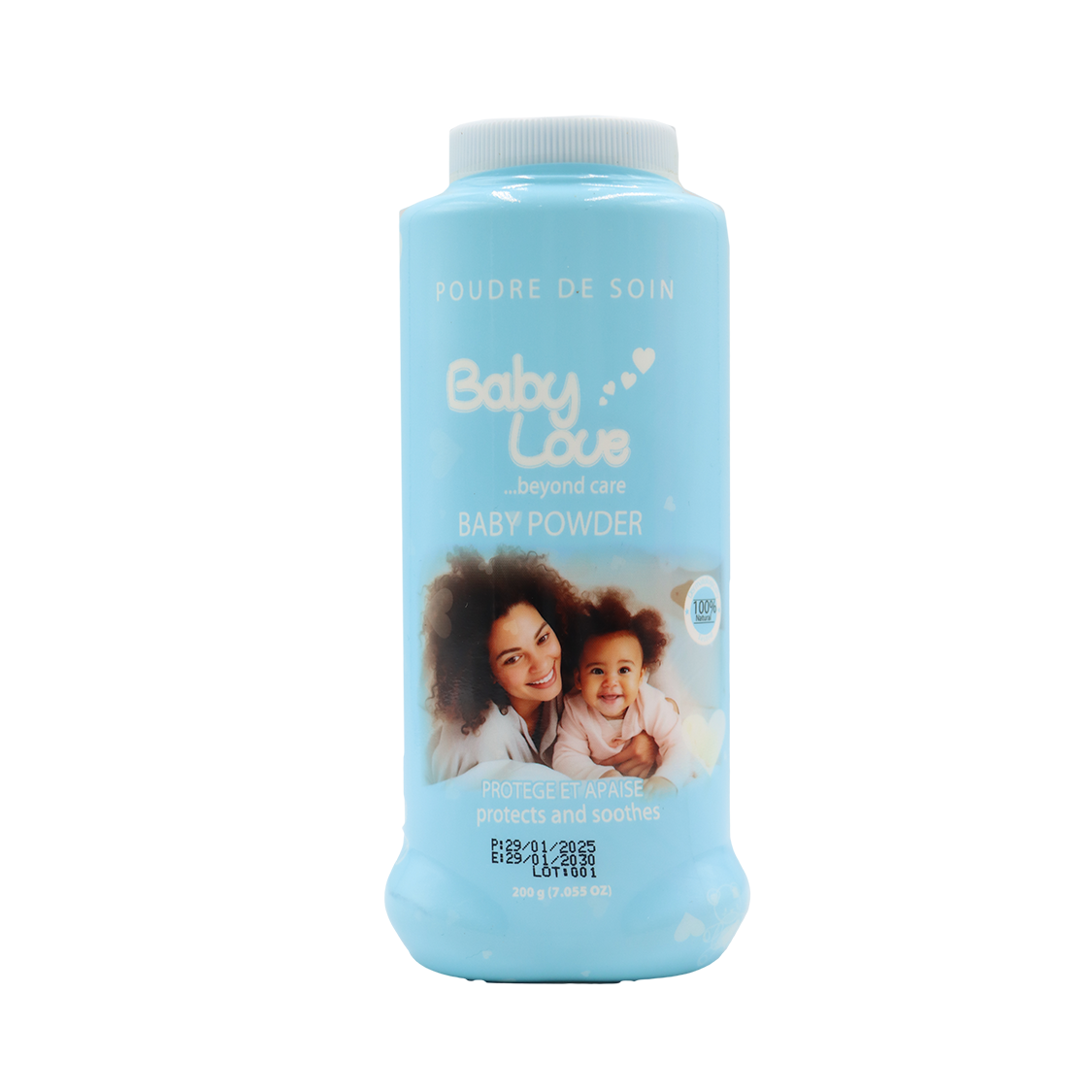 Poudre Baby Love à l'Huile d'Amande Douce – Douceur et Fraîcheur pour la Peau de Bébé